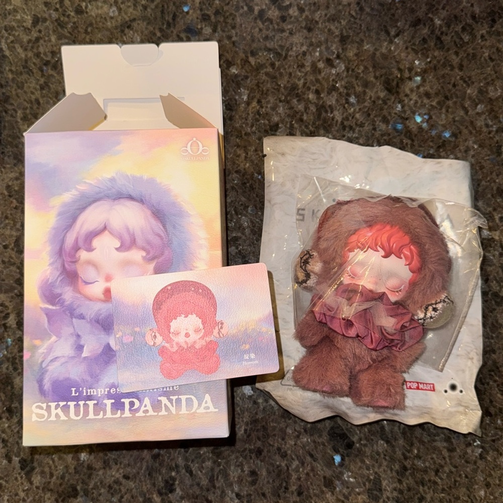 POP MART SkullPanda  L’impressionnisme Blossom Plush Pendant